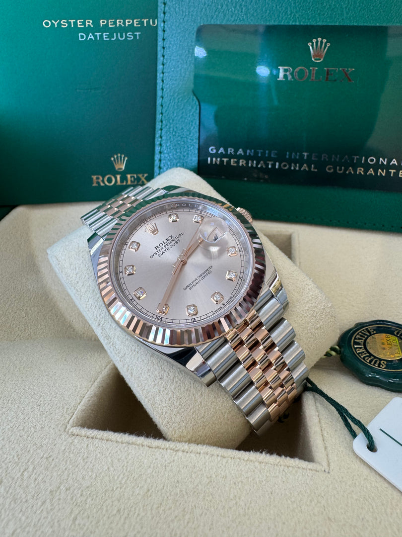 Rolex Datejust 41 Sundust Diamond Dial 126331 2024 Jubilee