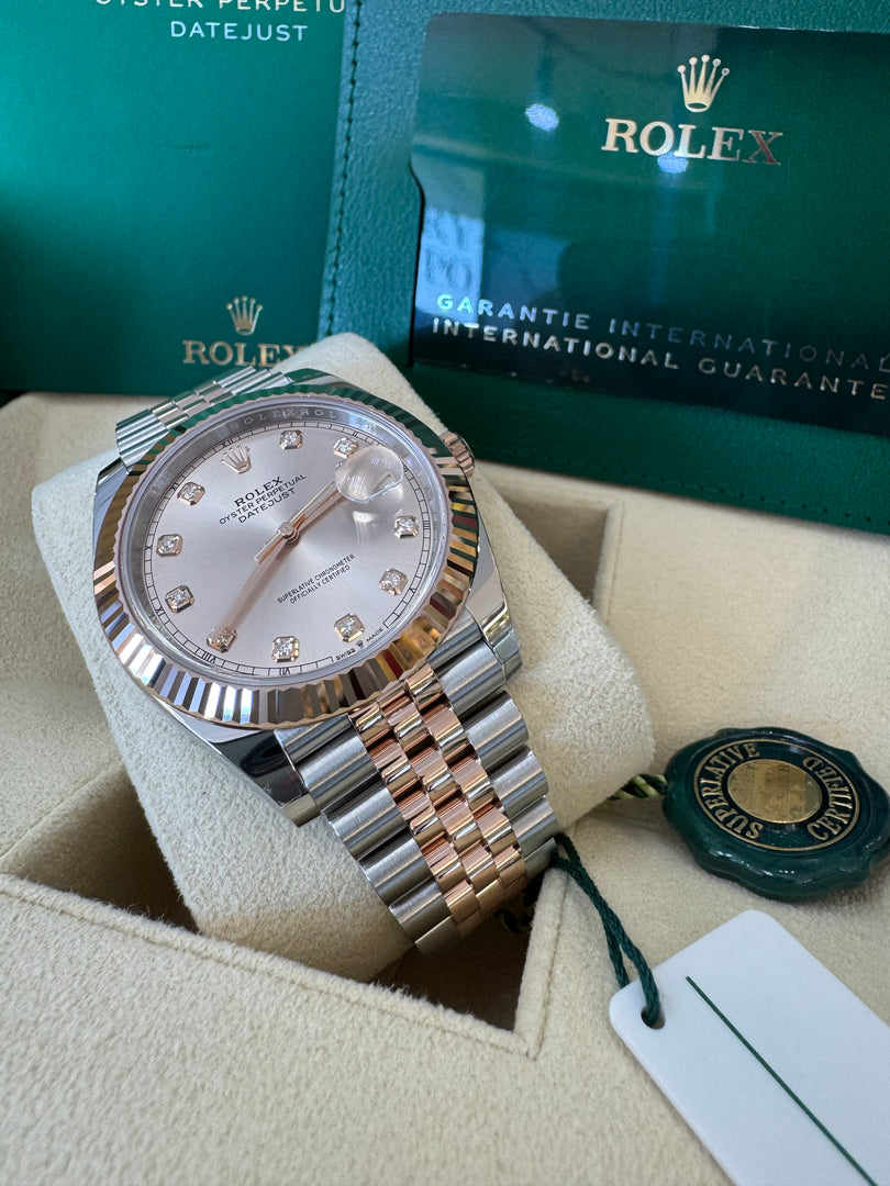 Rolex Datejust 41 Sundust Diamond Dial 126331 2024 Jubilee