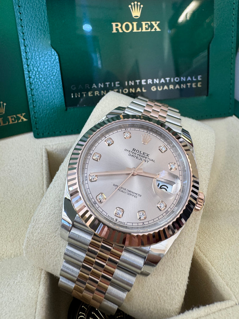 Rolex Datejust 41 Sundust Diamond Dial 126331 2024 Jubilee