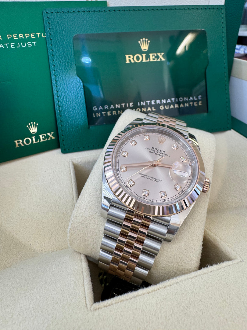 Rolex Datejust 41 Sundust Diamond Dial 126331 2024 Jubilee