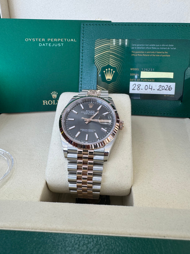 Rolex Datejust 36mm 126231 2026 Slate Dial Jubilee