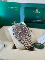 Load image into Gallery viewer, Rolex Datejust 41 Chocolate Diamond Dial 126331 2024 Jubilee
