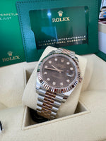 Load image into Gallery viewer, Rolex Datejust 41 Chocolate Diamond Dial 126331 2024 Jubilee
