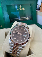 Load image into Gallery viewer, Rolex Datejust 41 Chocolate Diamond Dial 126331 2024 Jubilee
