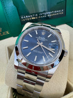 Load image into Gallery viewer, Rolex Datejust 41mm 126300 2024 Blue Index Oyster
