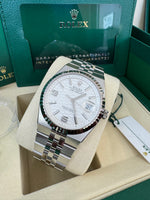 Load image into Gallery viewer, Rolex Land-Dweller 40mm 127334 2026 Silver Honeycomb Dial