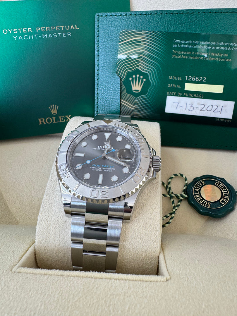 Rolex Yacht-Master 40mm 126622 2021 Rhodium Dial
