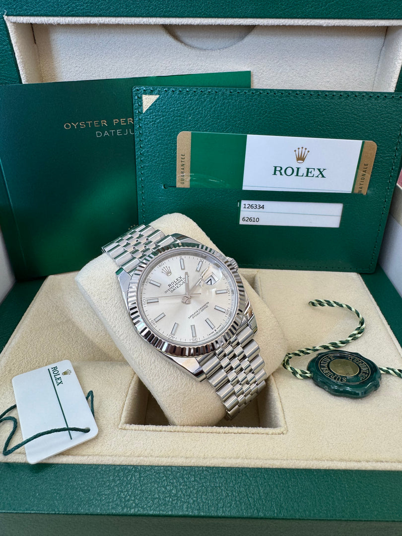 Rolex Datejust 41mm 126334 Silver Dial Jubilee 2019