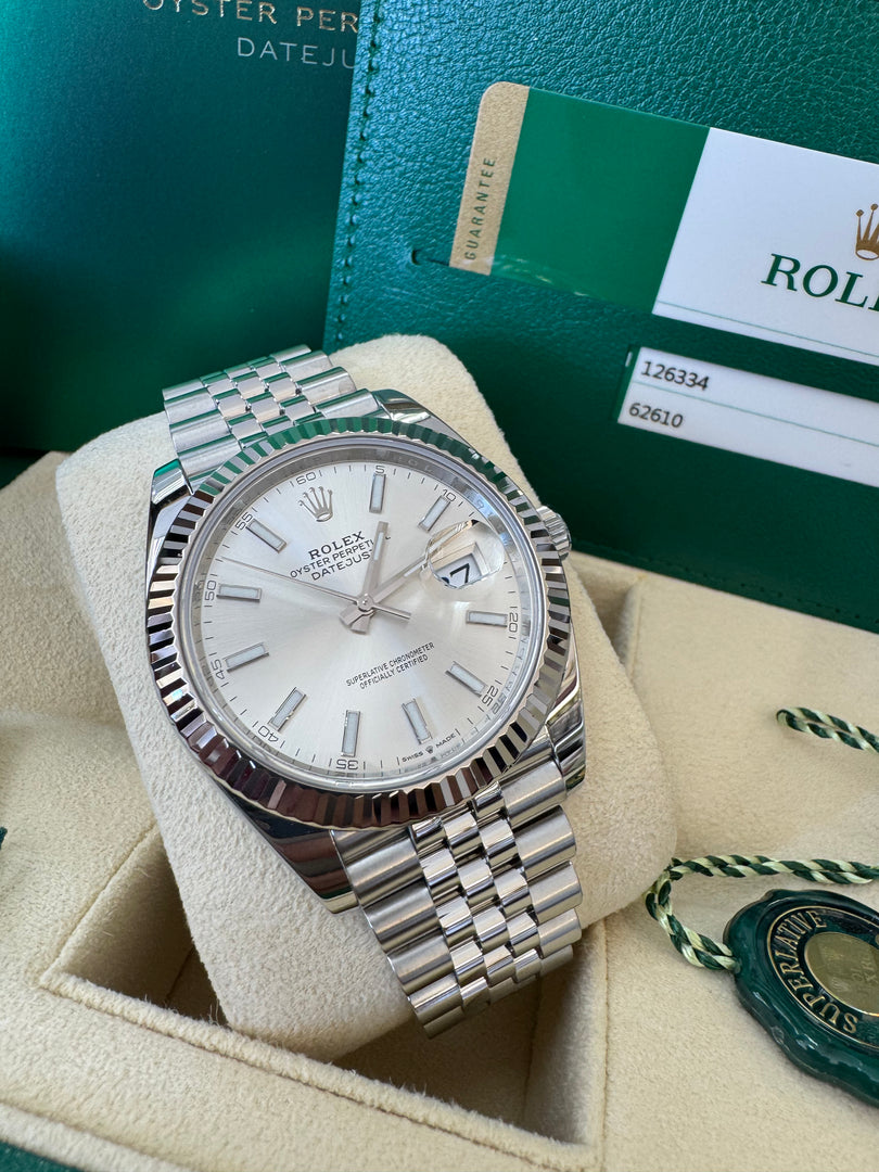 Rolex Datejust 41mm 126334 Silver Dial Jubilee 2019