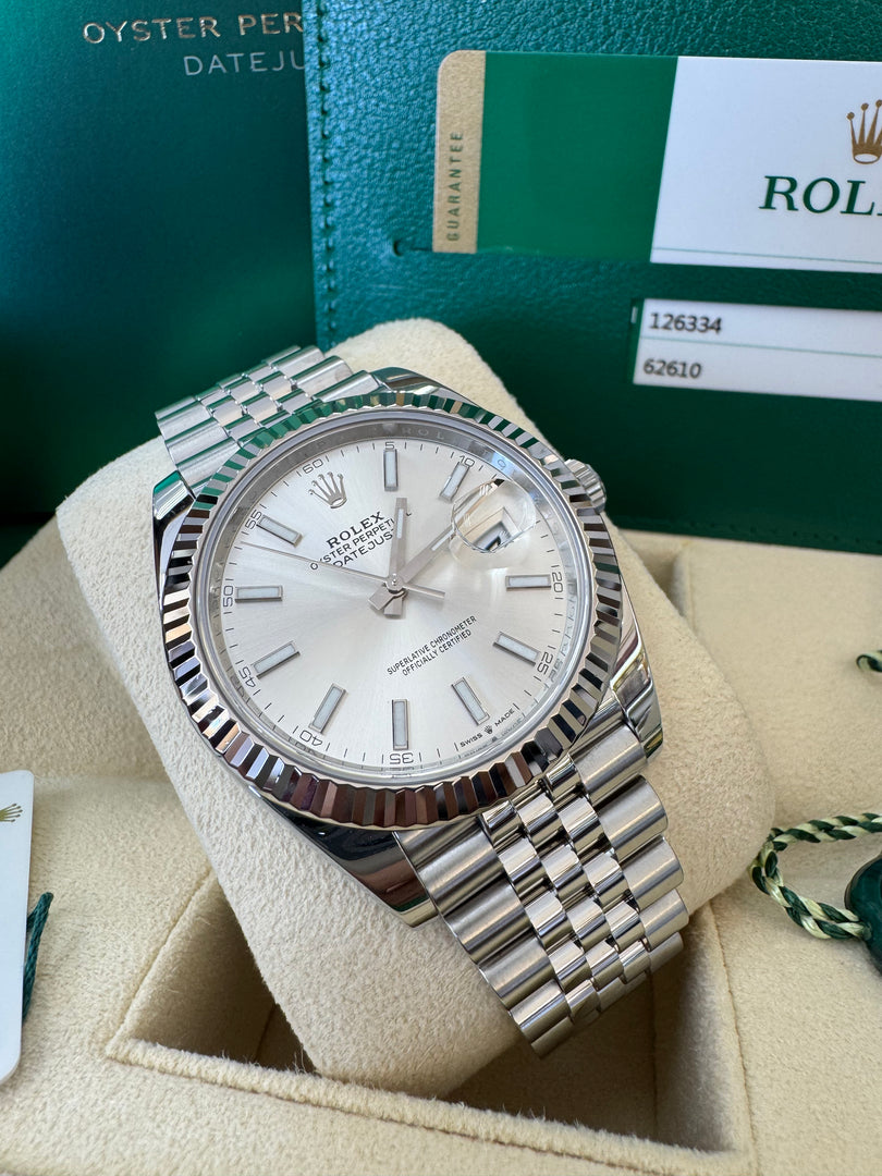 Rolex Datejust 41mm 126334 Silver Dial Jubilee 2019