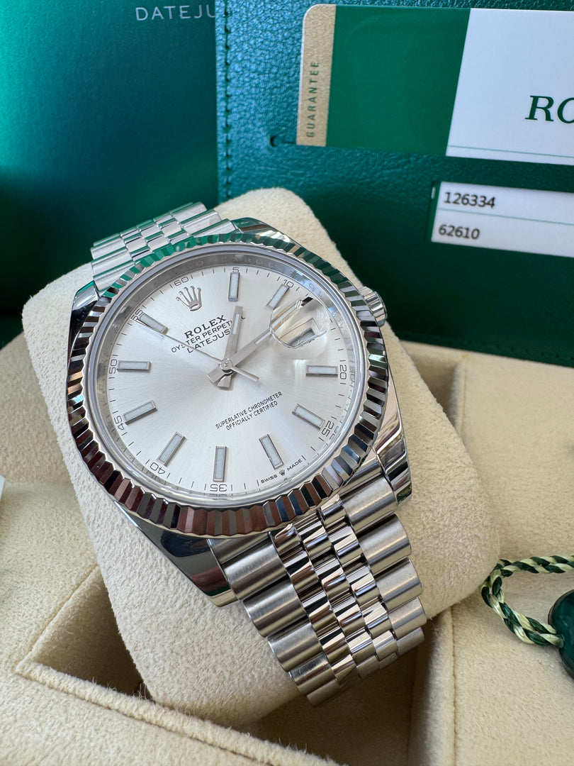 Rolex Datejust 41mm 126334 Silver Dial Jubilee 2019