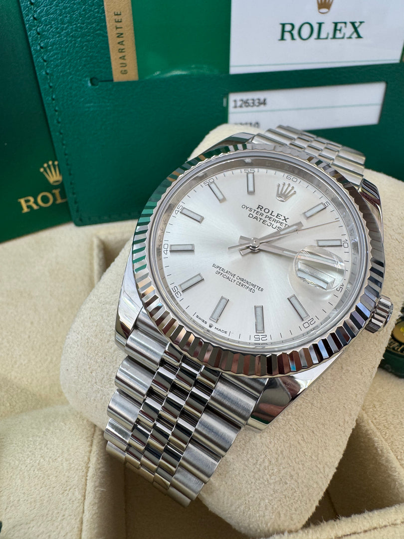 Rolex Datejust 41mm 126334 Silver Dial Jubilee 2019