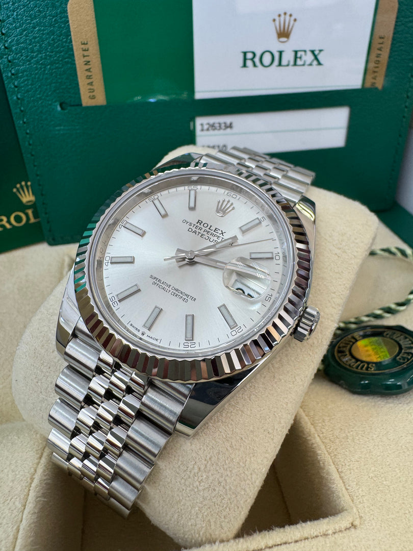 Rolex Datejust 41mm 126334 Silver Dial Jubilee 2019