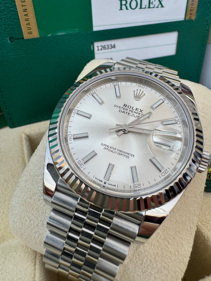 Rolex Datejust 41mm 126334 Silver Dial Jubilee 2019