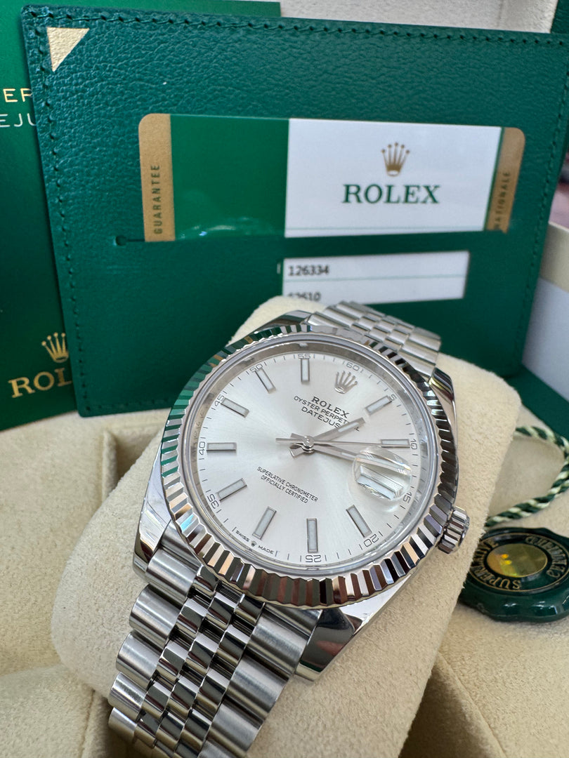 Rolex Datejust 41mm 126334 Silver Dial Jubilee 2019