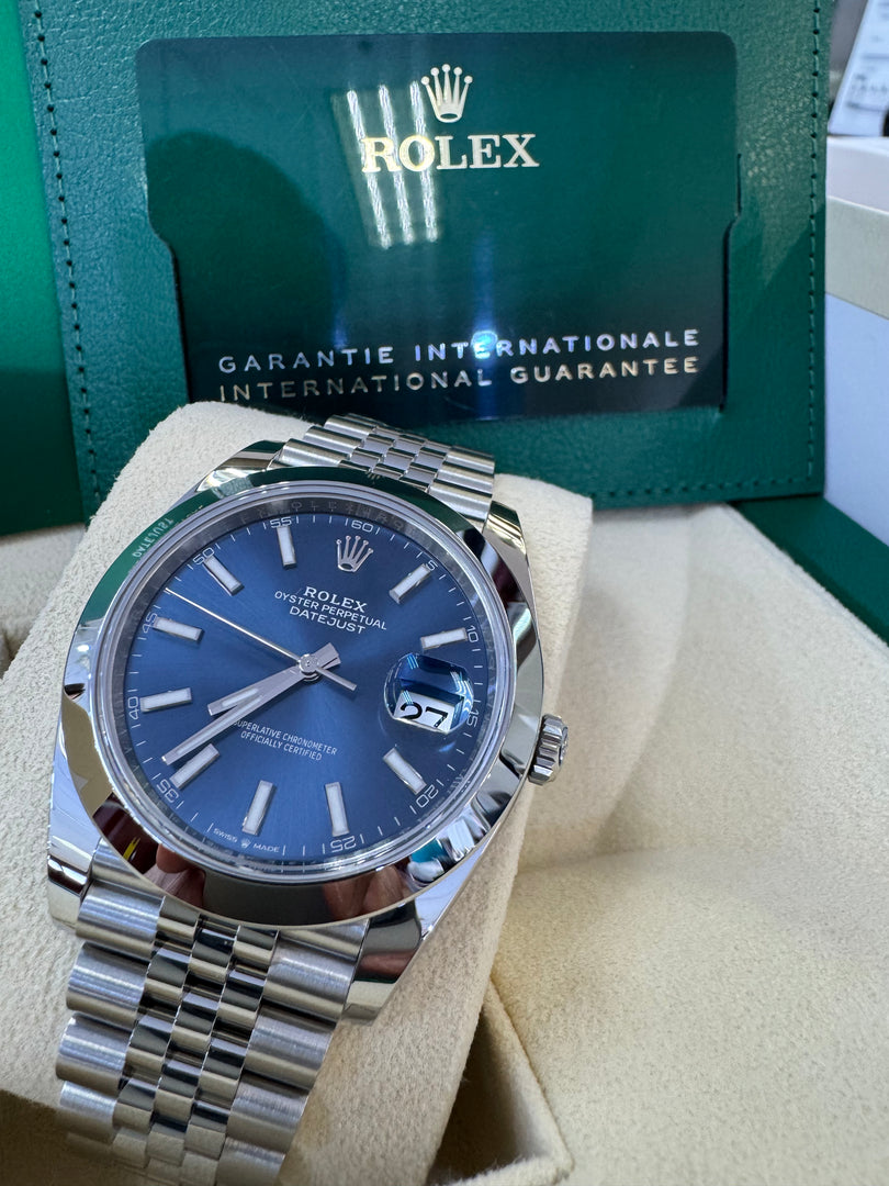 Rolex Datejust 41mm 126300 2024 Blue Index Jubilee