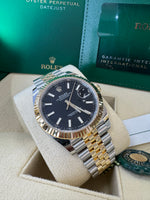 Load image into Gallery viewer, Rolex Datejust 41 Black Index Dial 126333 2024 Jubilee
