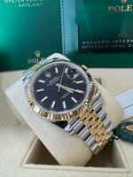 Load image into Gallery viewer, Rolex Datejust 41 Black Index Dial 126333 2024 Jubilee
