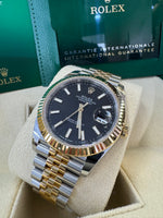 Load image into Gallery viewer, Rolex Datejust 41 Black Index Dial 126333 2024 Jubilee
