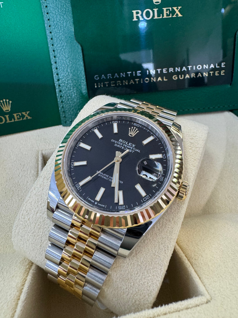 Rolex Datejust 41 Black Index Dial 126333 2024 Jubilee