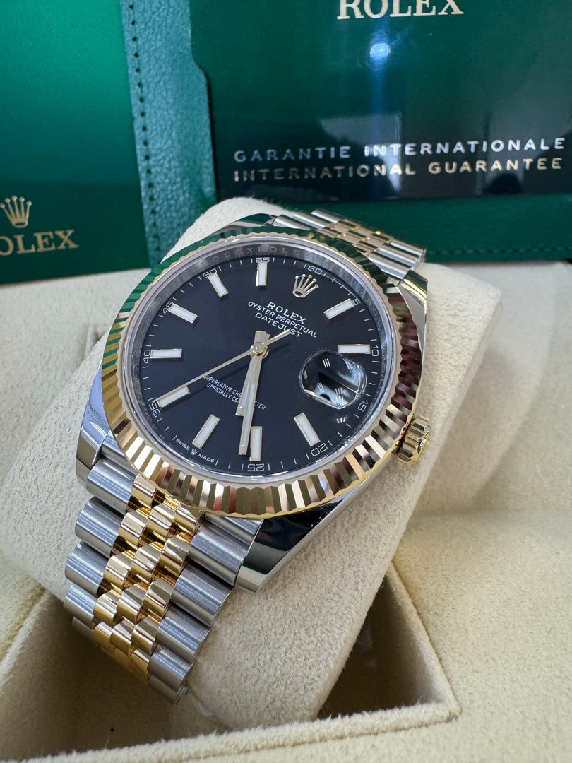 Rolex Datejust 41 Black Index Dial 126333 2024 Jubilee