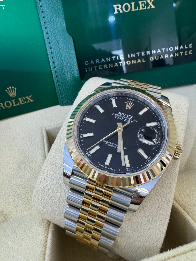 Rolex Datejust 41 Black Index Dial 126333 2024 Jubilee