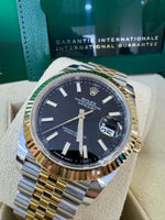 Load image into Gallery viewer, Rolex Datejust 41 Black Index Dial 126333 2024 Jubilee
