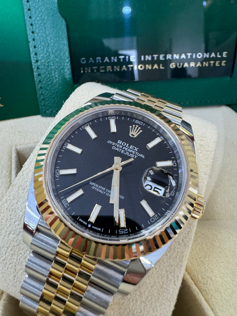 Rolex Datejust 41 Black Index Dial 126333 2024 Jubilee