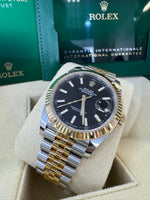 Load image into Gallery viewer, Rolex Datejust 41 Black Index Dial 126333 2024 Jubilee
