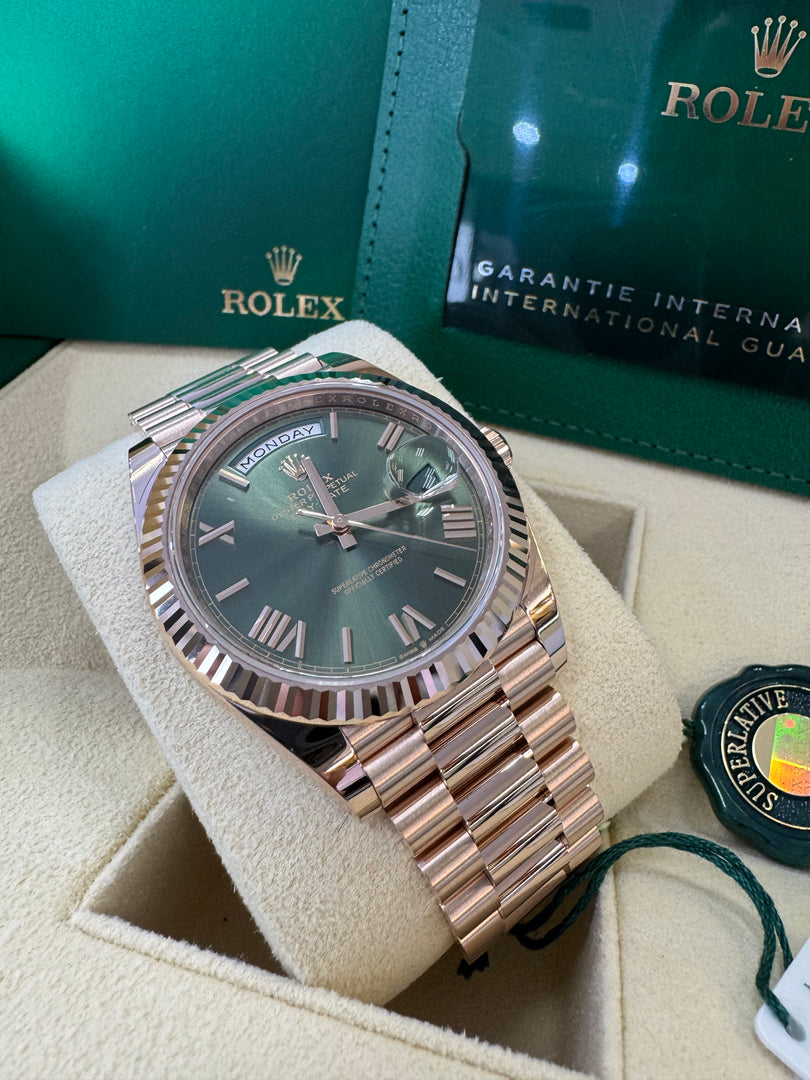 Rolex Day-Date 40 Olive Dial 228235 2024