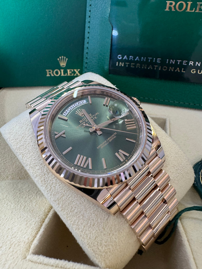 Rolex Day-Date 40 Olive Dial 228235 2024