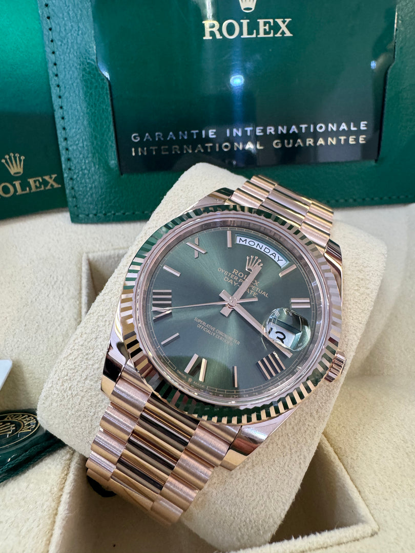 Rolex Day-Date 40 Olive Dial 228235 2024