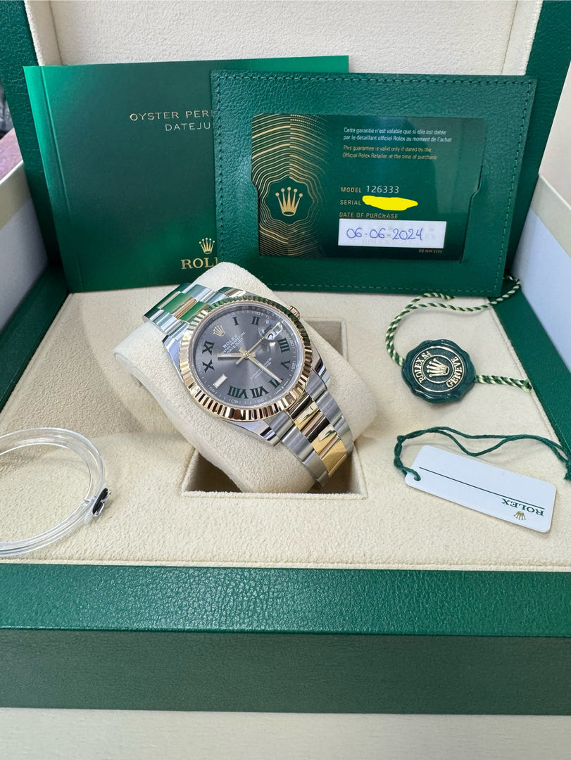 Rolex Datejust 41 Wimbeldon Dial 126333 2024 Oyster