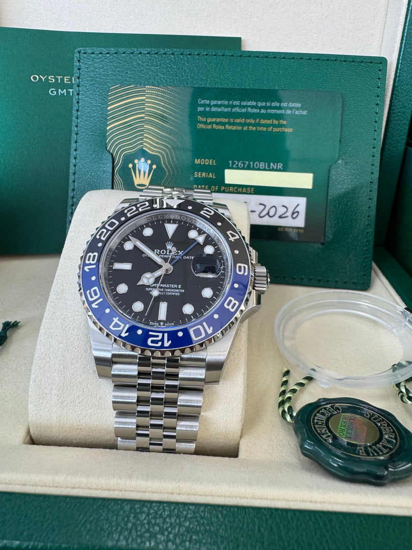 Rolex GMT-Master II "BatGirl" 2026 126710BLNR Jubilee