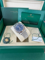 Load image into Gallery viewer, Rolex Datejust 41mm 126334 2026 Green Bright Blue Dial Jubilee