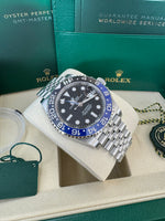 Load image into Gallery viewer, Rolex GMT-Master II "BatGirl" 2026 126710BLNR Jubilee New Wood Card