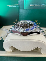 Load image into Gallery viewer, Rolex GMT-Master II "BatGirl" 2026 126710BLNR Jubilee New Wood Card