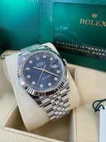 Load image into Gallery viewer, Rolex Datejust 41mm 126334 2024 Blue Diamond Dial Jubilee
