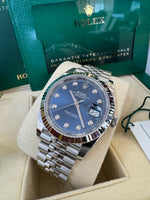 Load image into Gallery viewer, Rolex Datejust 41mm 126334 2024 Blue Diamond Dial Jubilee
