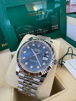 Load image into Gallery viewer, Rolex Datejust 41mm 126334 2024 Blue Diamond Dial Jubilee
