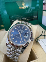 Load image into Gallery viewer, Rolex Datejust 41mm 126334 2024 Blue Diamond Dial Jubilee
