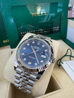 Load image into Gallery viewer, Rolex Datejust 41mm 126334 2024 Blue Diamond Dial Jubilee
