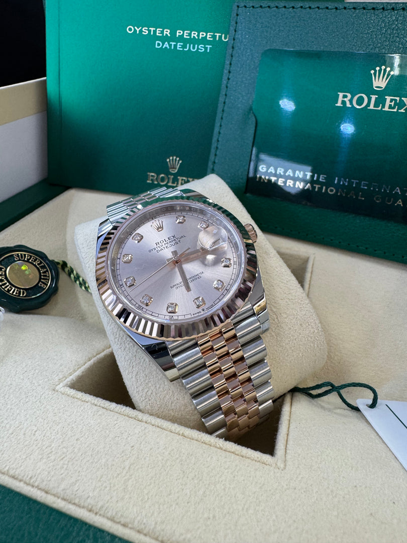 Rolex Datejust 41 Sundust Diamond Dial 126331 2024 Jubilee