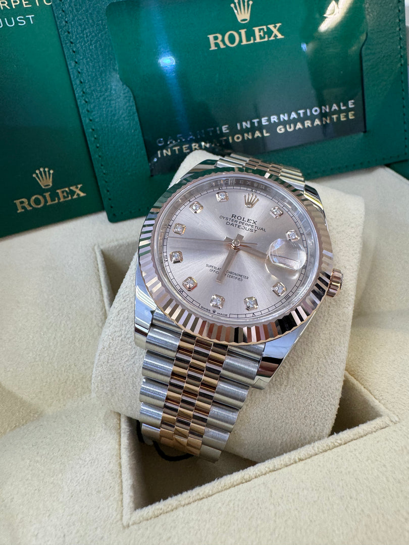 Rolex Datejust 41 Sundust Diamond Dial 126331 2024 Jubilee