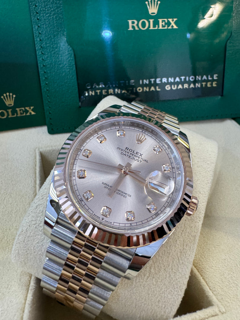 Rolex Datejust 41 Sundust Diamond Dial 126331 2024 Jubilee