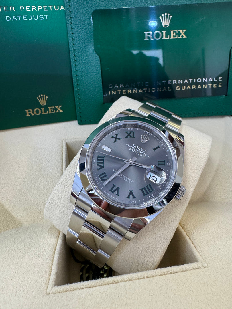 Rolex Datejust 41mm 126300 2024 Wimbeldon Oyster