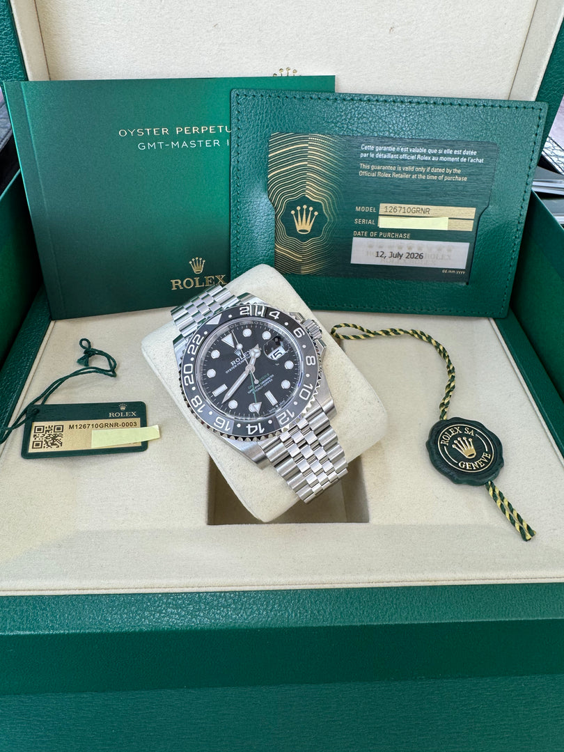 Rolex GMT-Master II "Bruce Wayne" 2026 126710GRNR Jubilee Full Stickers