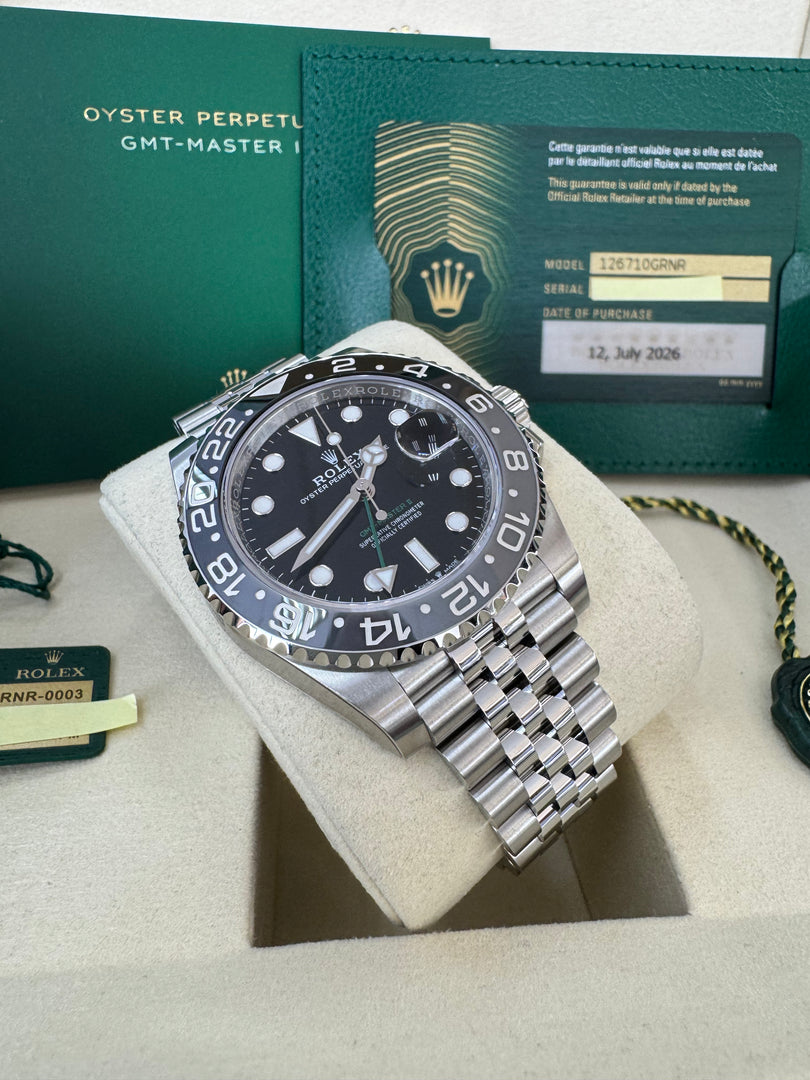 Rolex GMT-Master II "Bruce Wayne" 2026 126710GRNR Jubilee Full Stickers
