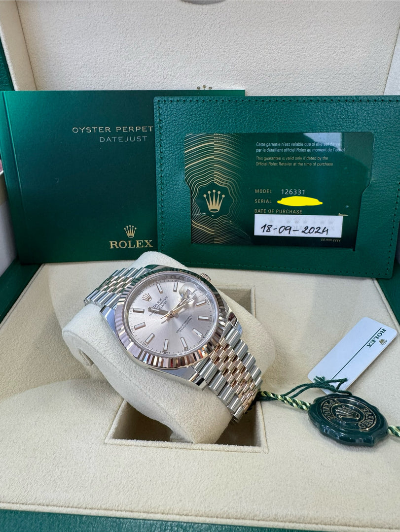 Rolex Datejust 41 Sundust Dial 126331 2024 Jubilee