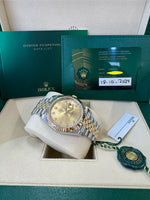 Load image into Gallery viewer, Rolex Datejust 41 Champagne Diamond Dial 126333 2024 Jubilee
